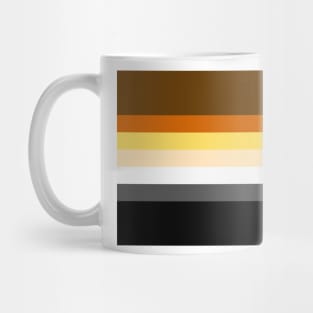 Seamless Repeating Gay Bear Pride Flag Pattern Mug